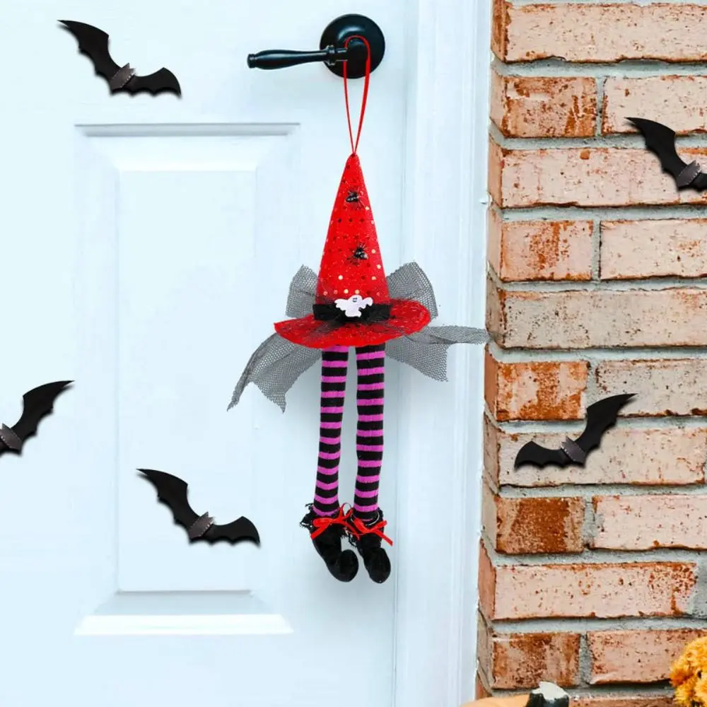 Страшный Хэллоуин длинноногая подвеска ведьмы полосатая изысканная ведьма