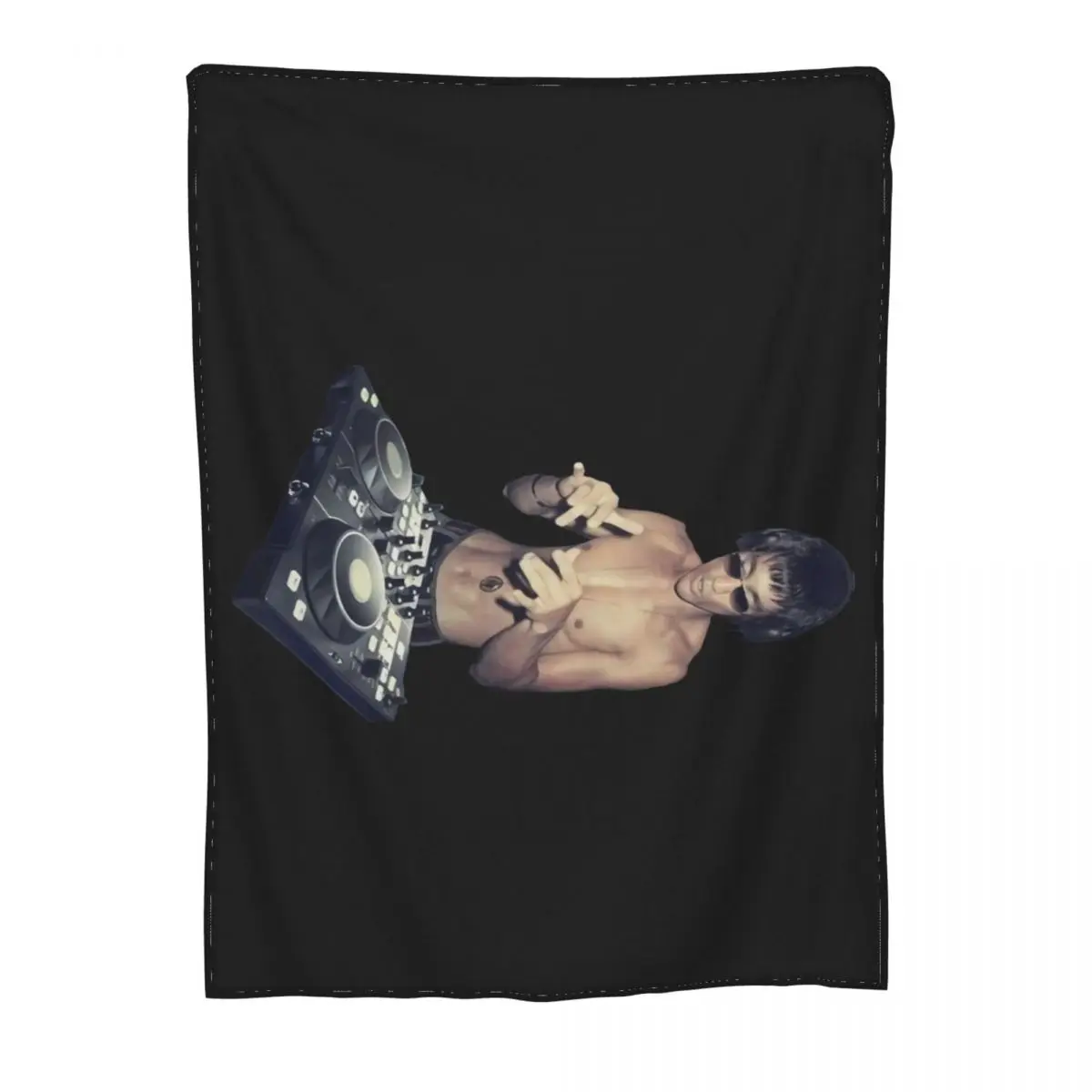 Брюс Dj Lee Rave Tembali Kug Fu Jun Fan Charcoal Fn9272 Поп женщина Винтажное одеяло с героями