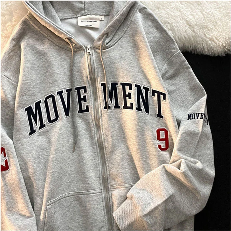 

Hoodies Print Letter Women New Casual Streetwear Vintage Top Autumn Y2K Simple Thin Korean ins College gothic