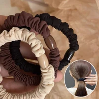 1 pcs solid color basic elastic hair bands for girls pink tie gum scrunchie ring rubber bands 2022 hair accessories set