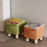 creative animal childrens storage stool design fitness sports wood stool waiting chair banco plegable portatil pouf container