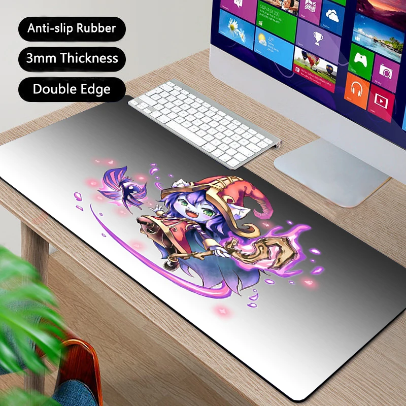 

Mouse Gaming Pad Gamer Lulu League of Legends Mat Pc Accessories Kawaii Mause Laptops Rubber Mousepad Large Mats Keyboard Laptop