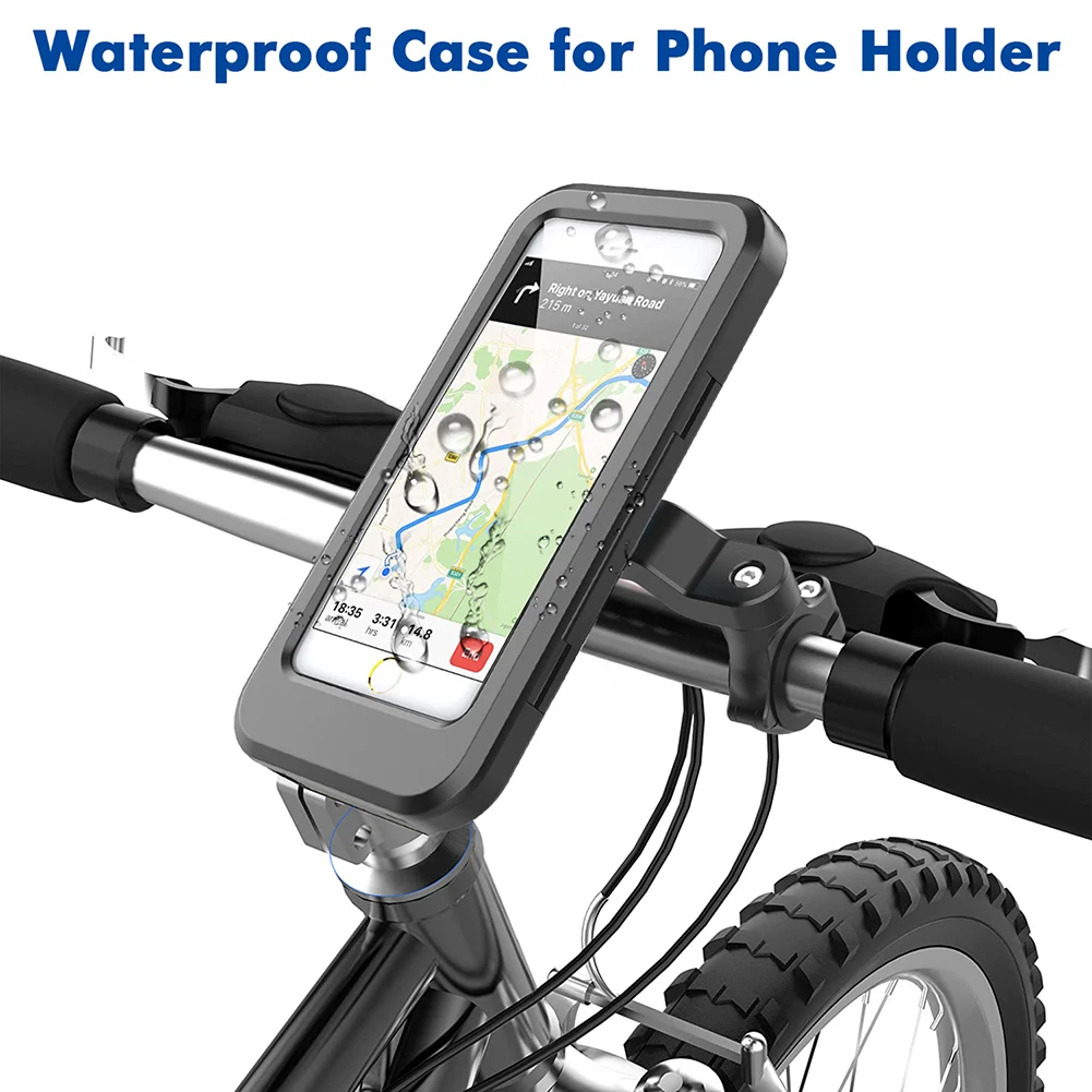 

Bicycle Phone Stand Holder Universal Bike Handlebar Magnet Case For 4-6.7 Inch Xiaomi Mobile Phone Waterproof Cell Phone Bracket