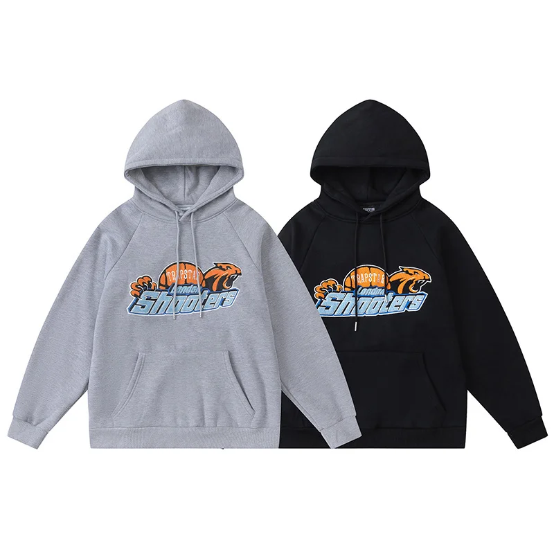 

Men Trapstar Sportswear Set Fleece Heavy Industries Tiger Head Towel Embroidered Woman Trapstar Sweatshirts