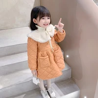 girls coat jacket cotton%c2%a0outwear overcoat 2022 special warm thicken plus velvet winter breathable childrens clothing