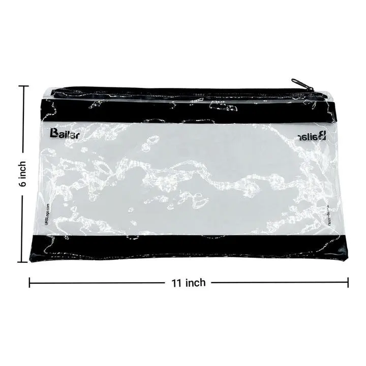 Clear Backpack Black with Pencil Pouch