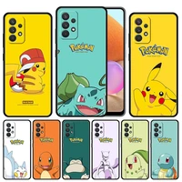 pocket monsters pokemons pikachu soft tpu coque for samsung galaxy a50 a70 a30 a40 a03s a10 a10e a10s a20e a20s phone case funda