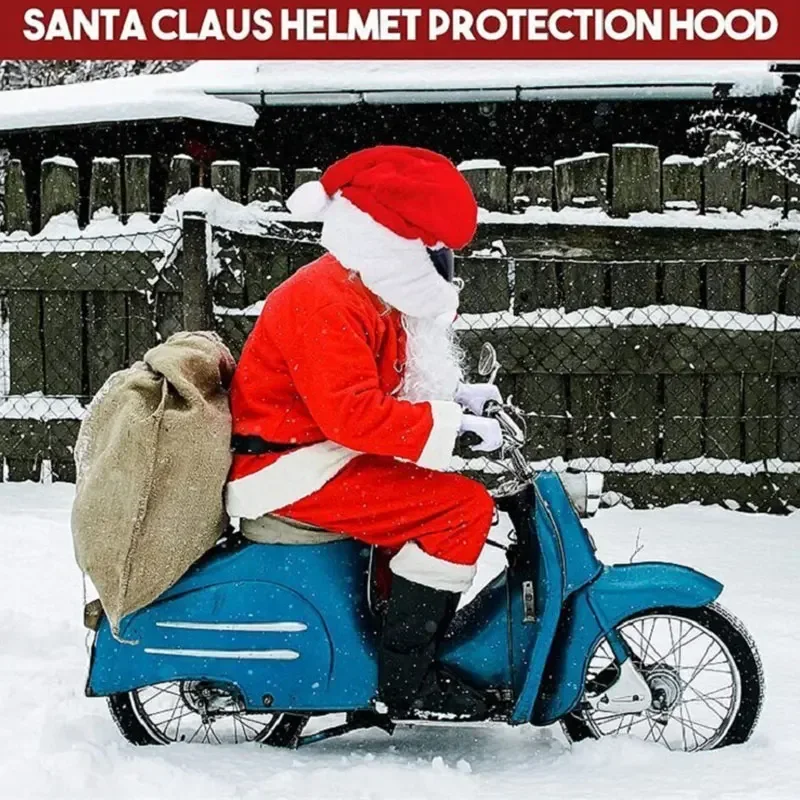 

Christmas Hat Motorcycle Helmet Christmas Hat Christmas Decoration Santa Claus Motorcycle Helmet Cover Outdoor Products