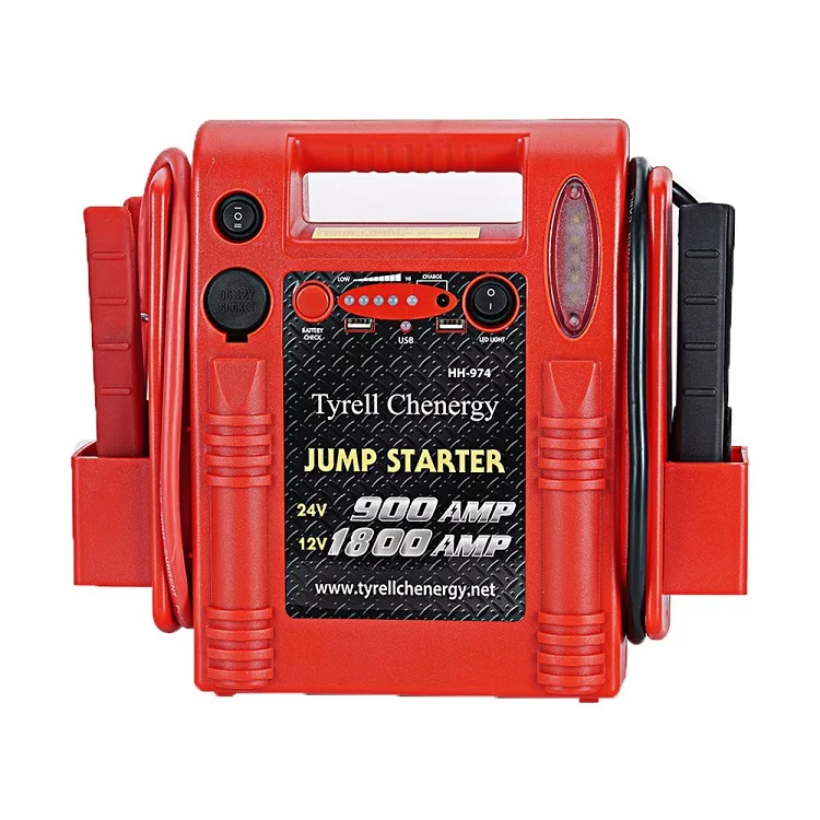 

Hot selling portable car battery charger multi function vehicle tool 12V 24V jump starter