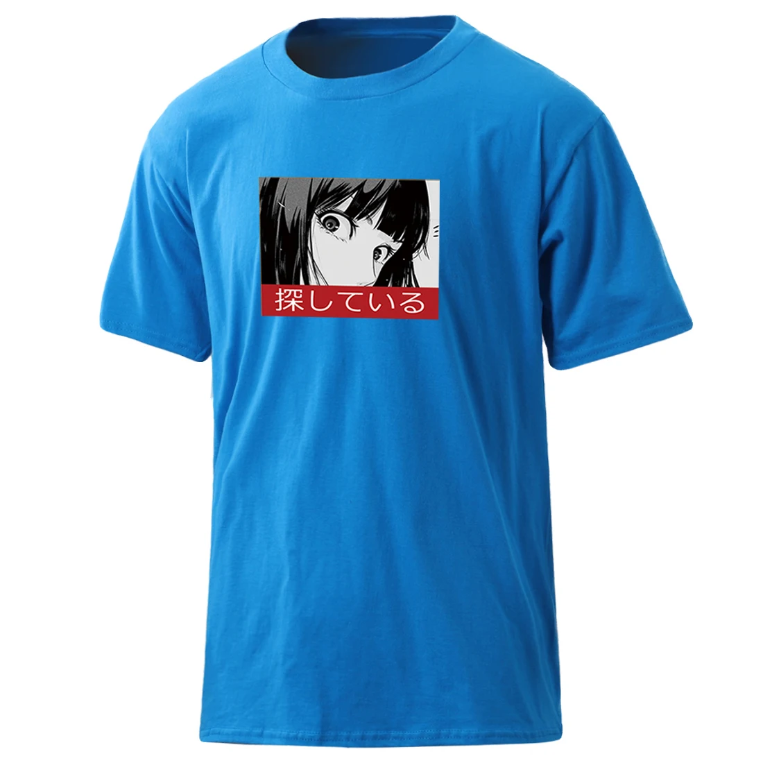 

Футболка мужская из натурального хлопка, с круглым вырезом, в стиле Харадзюку