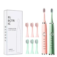 sonic electric toothbrushes for adults kids smart timer rechargeable whitening electric toothbrush with brush heads dropshipping