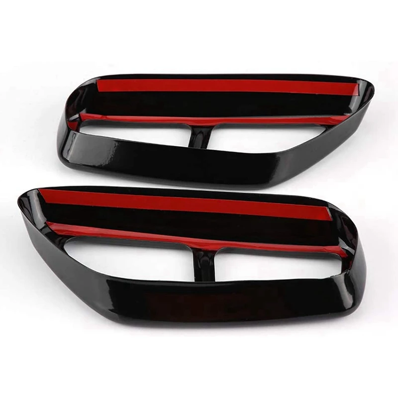 

10X Car Stainless Steel Black Exhaust Tailpipe Cover Trim For -BMW 5 Series G30 528Li 530Li 2017-2018