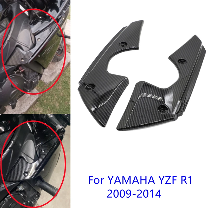 

Запчасти для мотоциклов Yamaha YZFR1 YZF R1 2009-2014 2013 2012, боковая панель, внутренняя панель, воздухозаборная крышка, обтекатель из углеродного волокн...