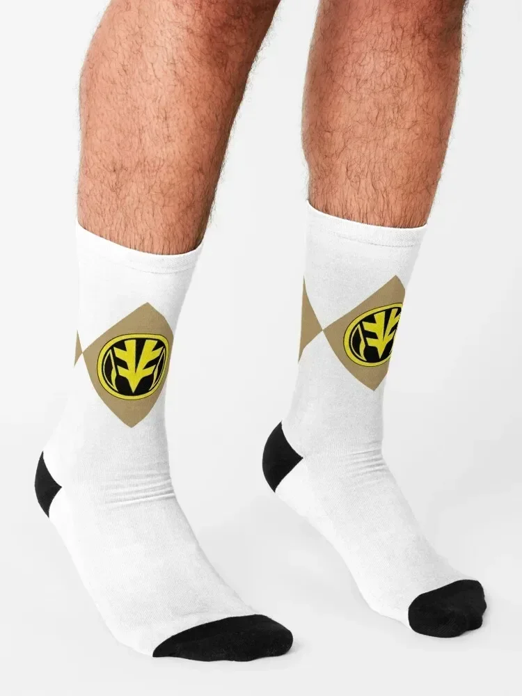 MMPR White Ranger With Coin Носки на заказ для женщин и мужчин