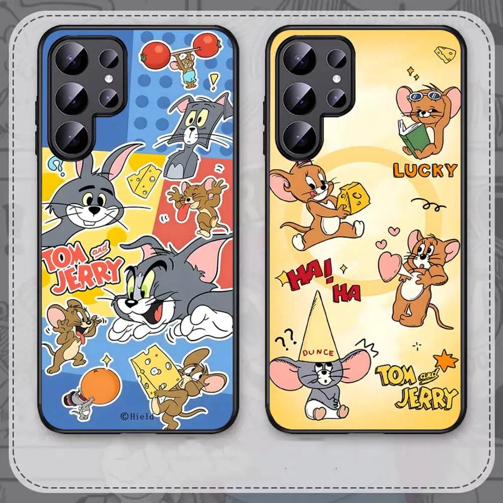 Фото Чехол с рисунком для телефона T-TomS J-JerryS для Samsung S 9, 10, 20, 21, 22, 23, 30, 23, 24 plus lite Ultra FE S10 Lite Funda №3