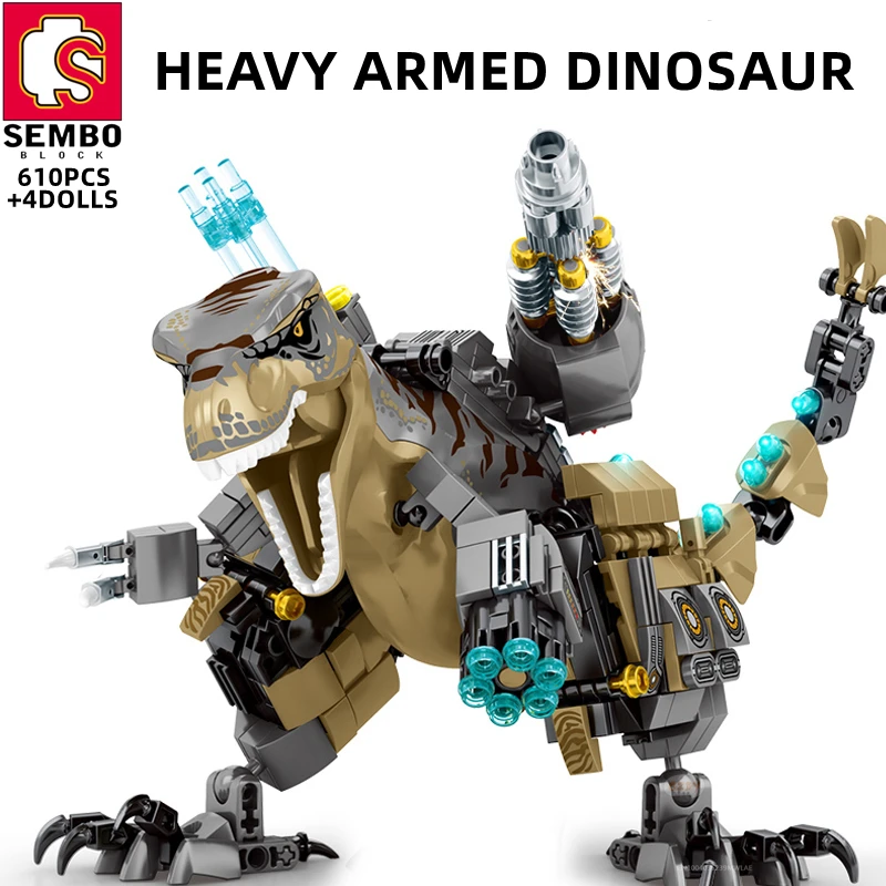 

SEMBO BLOCK 610PCS Dinosaur Toys Model Building Blocks City Compatible Bricks Young Child DIY Gifts Child STEM Hobbies