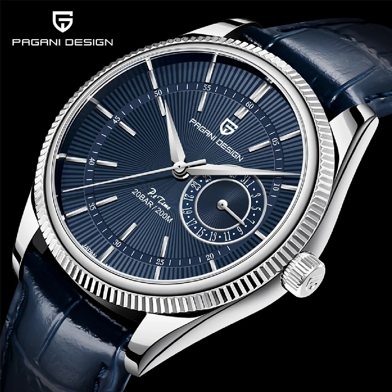 

PAGANI DESIGN New Men Quartz Wristwatches Luxury Sapphire Glass Business Watches 200m Waterproof Stainless Steel Watch For Men