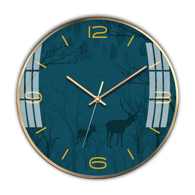 

Nordic Modern Glass Clock Metal Gold Luxury Living Room Relogio De Parede Gift Silent Bedroom Wall Watches Home Decor