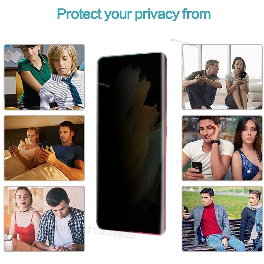 Ceny Anty Szpieg Do Samsung Galaxy S22 Ultra Prywatność Ochraniacz Ekranu S21 Ultra S20 Ultra 5G Szkło UV Pełne Pokrycie S 20 21 22 Film