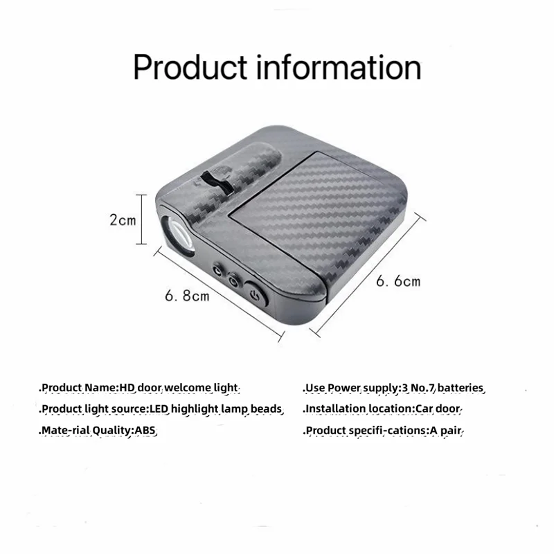 Автомобильная светодиодная подсветка для двери проектор лампы тени BYD F3 E6 Yuan Plus