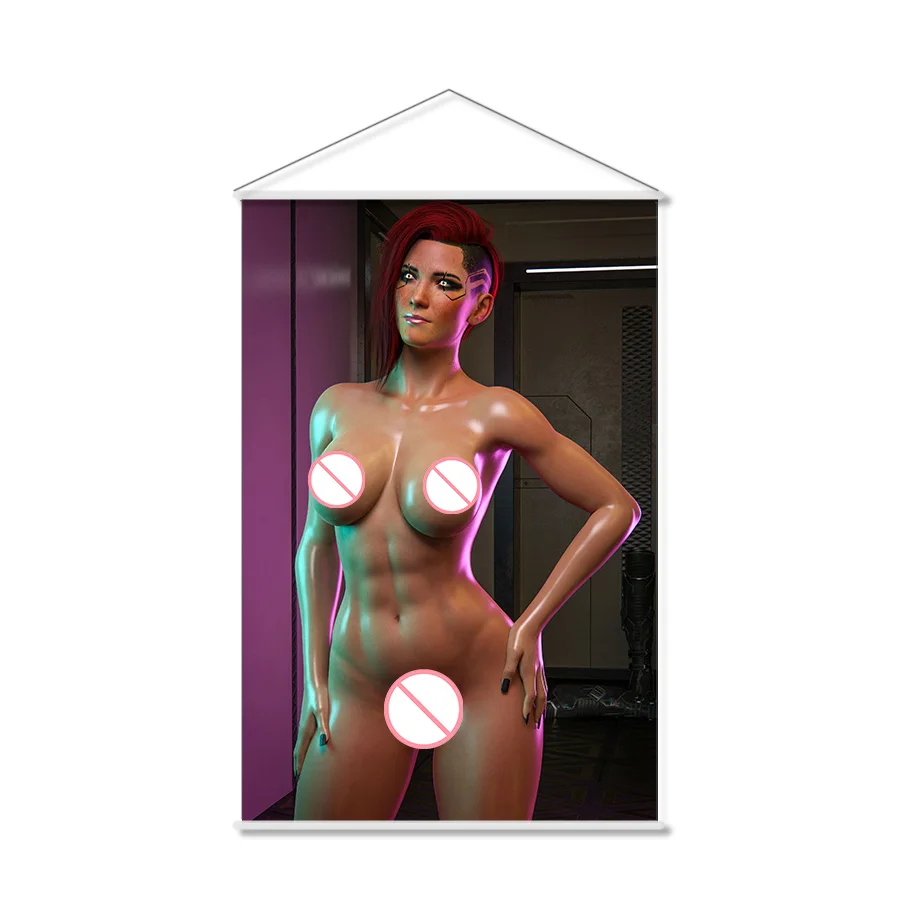 

V Cyberpunk Anime Valerie Wall Scroll Hanging Poster Home Decor Painting