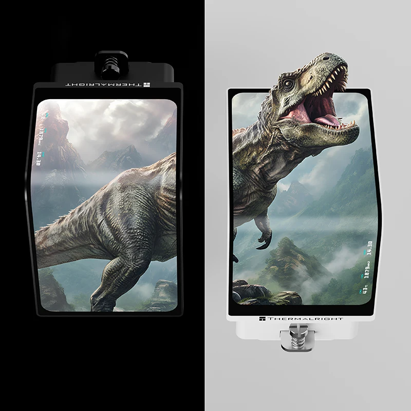Фото Thermalright LEVITA VISION 360 Универсальный охладитель для воды 360 мм 6,67 дюйма AMOLED ЖК-дисплей 2K 60 Гц Изогнутый экран Голое глаз 3D Vision №5