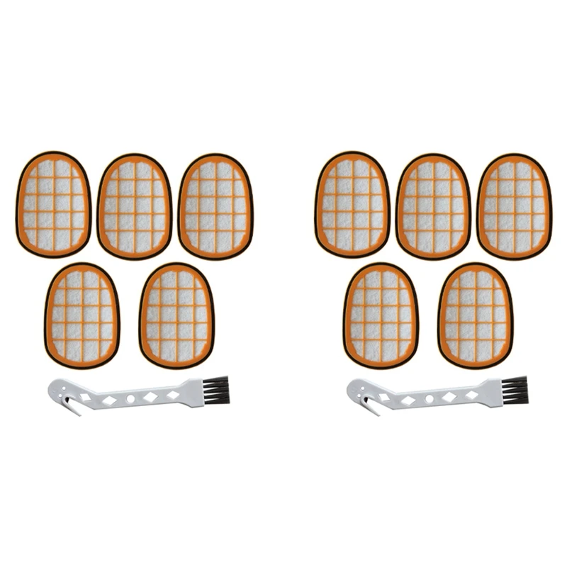 

Сменные фильтры 10 шт. (с чистящей щеткой) для пылесосов Speedpro Max FC6812 / 01 FC6813