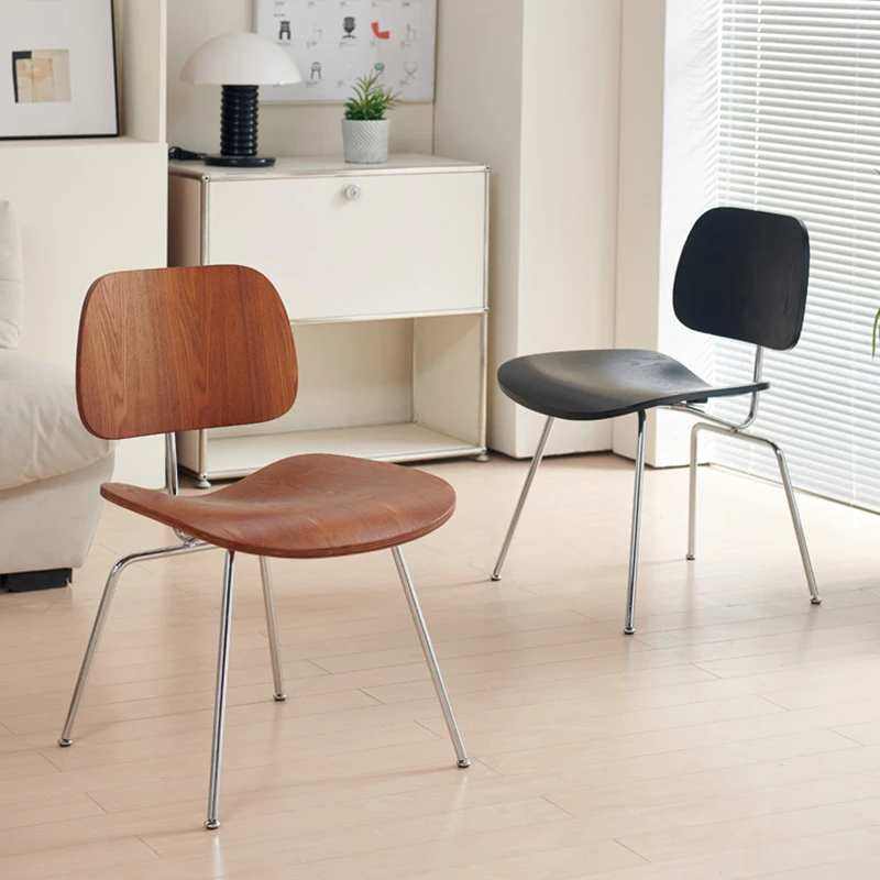 Обеденный стул в скандинавском стиле современный минималистичный деревянный