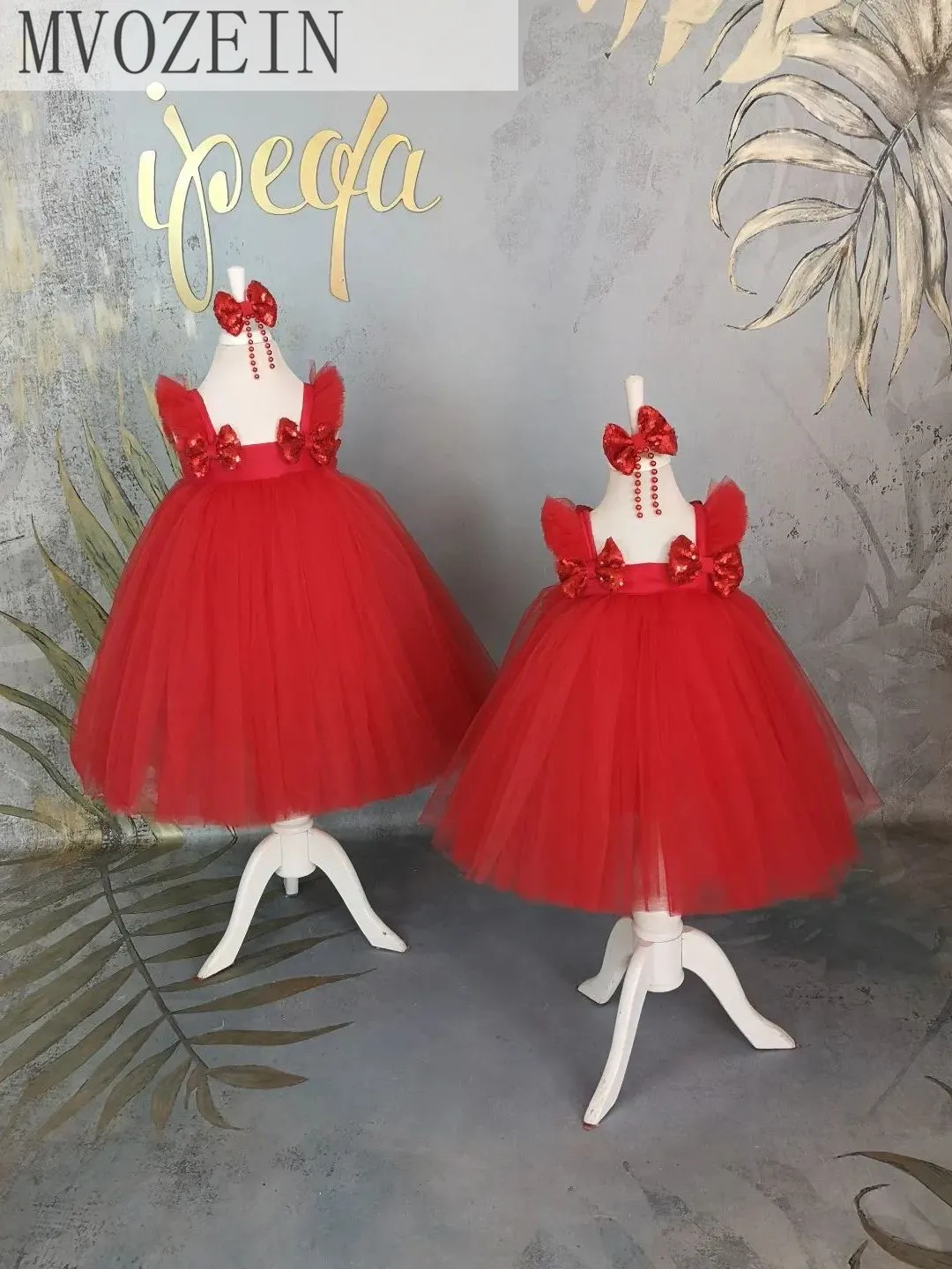 

Mvozein красное Цветочное платье для девочки на день рождения Пышное детское платье принцессы платье для девочки на конкурс детское платье на свадьбу для девочки