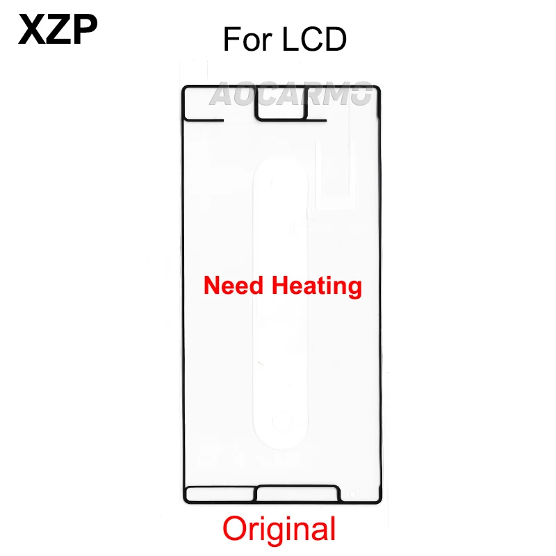 Aocarmo For Sony Xperia XZ Premium XZP Full Set Adhesive Front Frame LCD Back Battery Cover Sticker Top Bottom Microphone Mesh images - 6