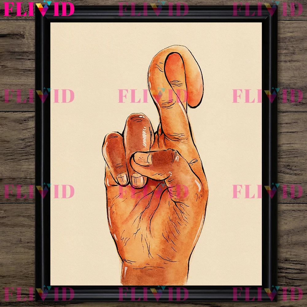 Фантастический постер на палец и печать домашний декор сурреальная абстрактная