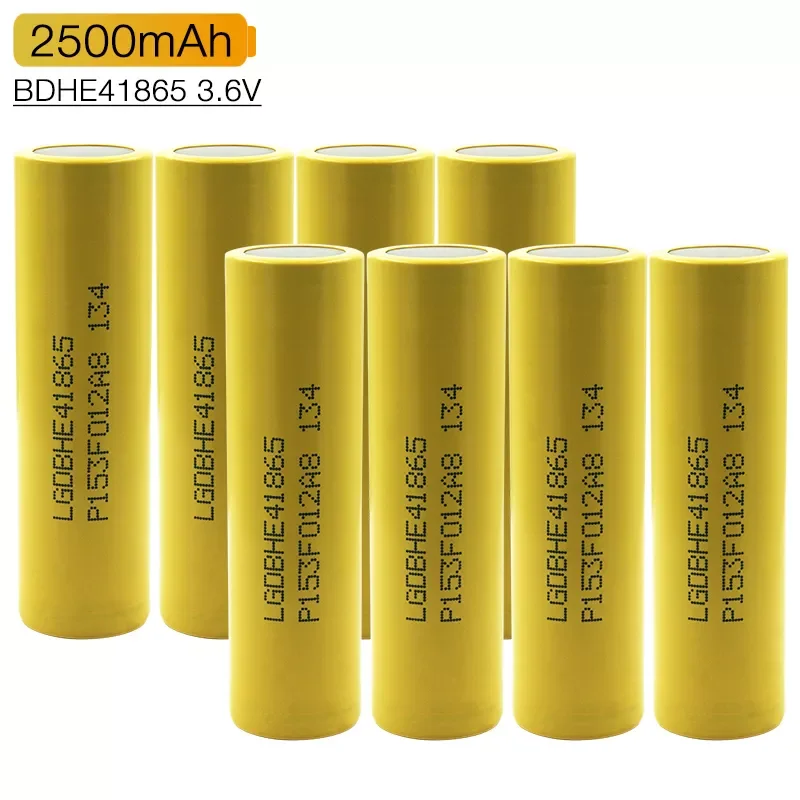 

4-20PCS 18650 3.6V 2500mAh New Original for LG HE4 Rechargeable Li-ion Battery for DIY Power Battery Flashlight Toys Max 20A 35A