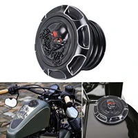 3d motorcycle tank cover cnc aluminum fuel gas decorative oil cap for harley sportster xl 1200 883 x48 dyna touring road king