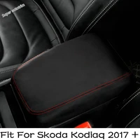 center armrest container storage box holster pad mat protection cover kit fit for skoda kodiaq 2017 2022 interior accessories