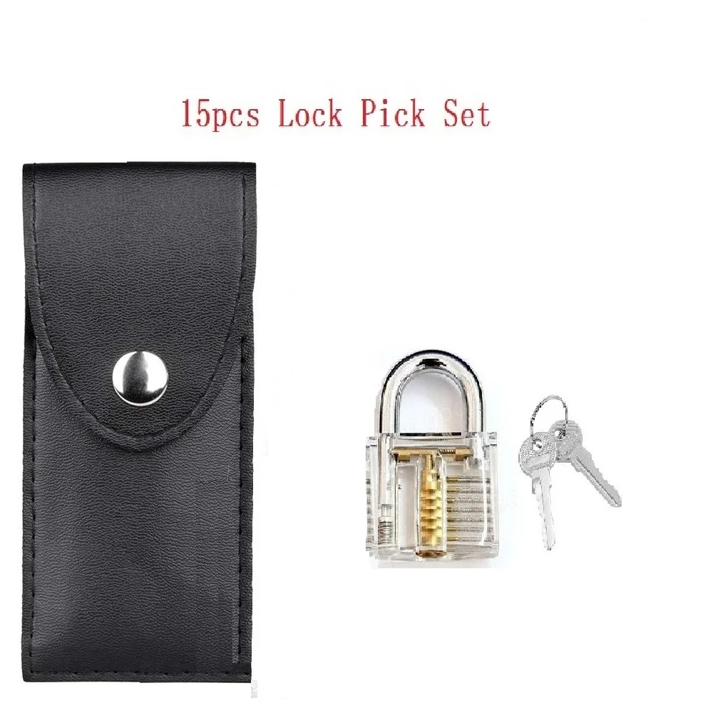 

Hot Locksmith Hand Tools Strong Lock Pick Padlock Repair Tools Kit Door Opener Unlocking Tool Handle Combination Lock Hardware