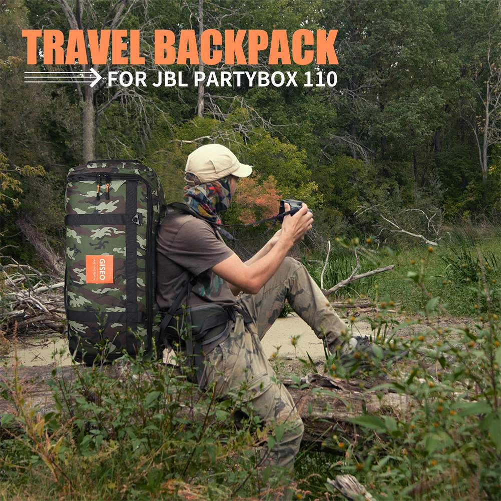 

Портативная сумка для динамика чехол большой емкости Bluetooth-совместимый динамик рюкзак дышащий Многофункциональный для JBL PARTYBOX 110