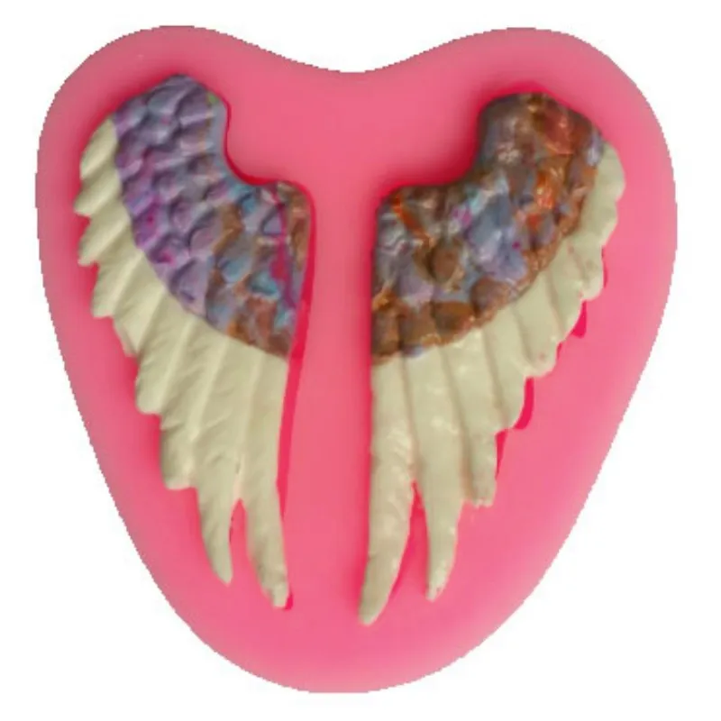 

Angel wings cooking chocolate ice mold wedding decoration silicone mold baking fondant sugar Tools