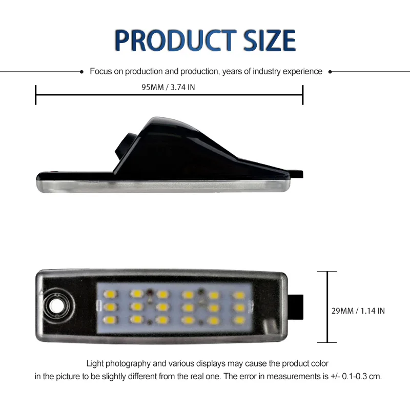 2 Шт. Светодиодные Фонари Номерного Знака Для Моделей Toyota- Harrier Hiace Kluger Highlander Land