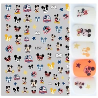 1pcs 3d cartoon cartoon mickey mouse nail art stickers diy minnie mickey comes with adhesive nail decoration decals