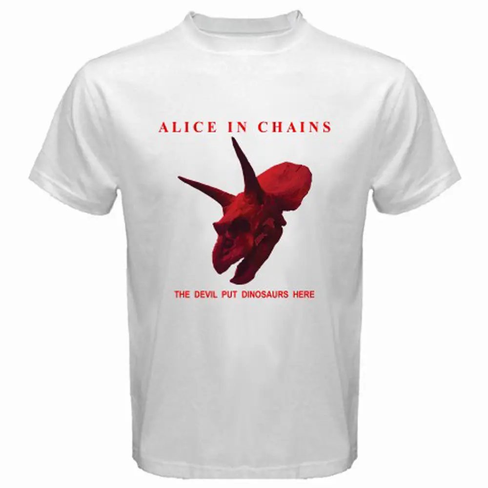 

New 2017 Fashion Summer New Alice In Chains *The Devil Put Dinosaurs Here Men'S T Shirt