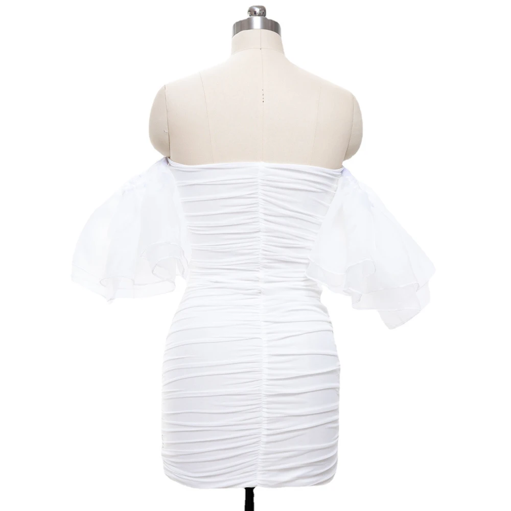 Дропшиппинг шикарные элегантные белые сексуальные платья на день рождения