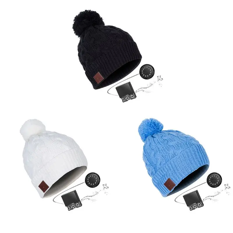 

Bluetooth-compatible Bonnet Unisex Music Knitted Hat Wireles Men Original Sweet