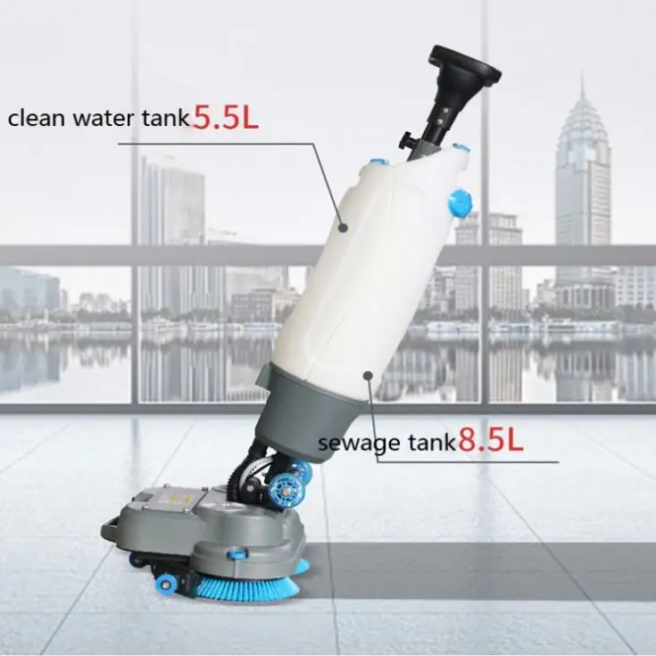 

Compact Auto Electric Smart Floor Scrubber Cordless Cleaning Scrub Sweeper