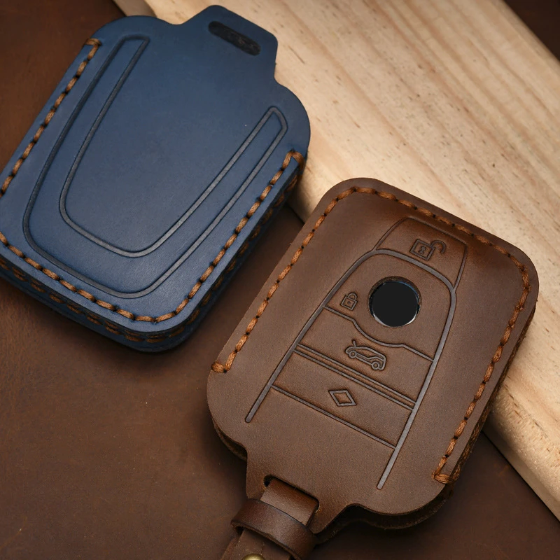 Чехол для ключей в ручной работы из кожи автомобилей BMW I3 I8 серии защита стиля и аксессуары на кольце
