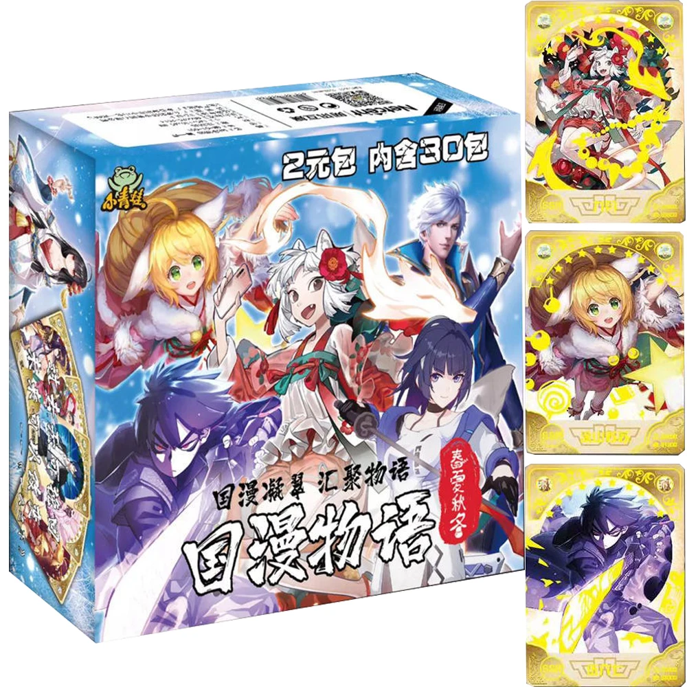 Маленькая лягушка Guomang Monogatari коллекционная карточка для детей история богини