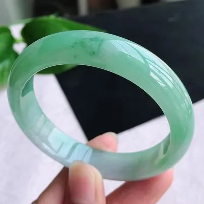 Ювелирные изделия zheru браслет из натурального бирманского нефрита 54 мм-62 мм