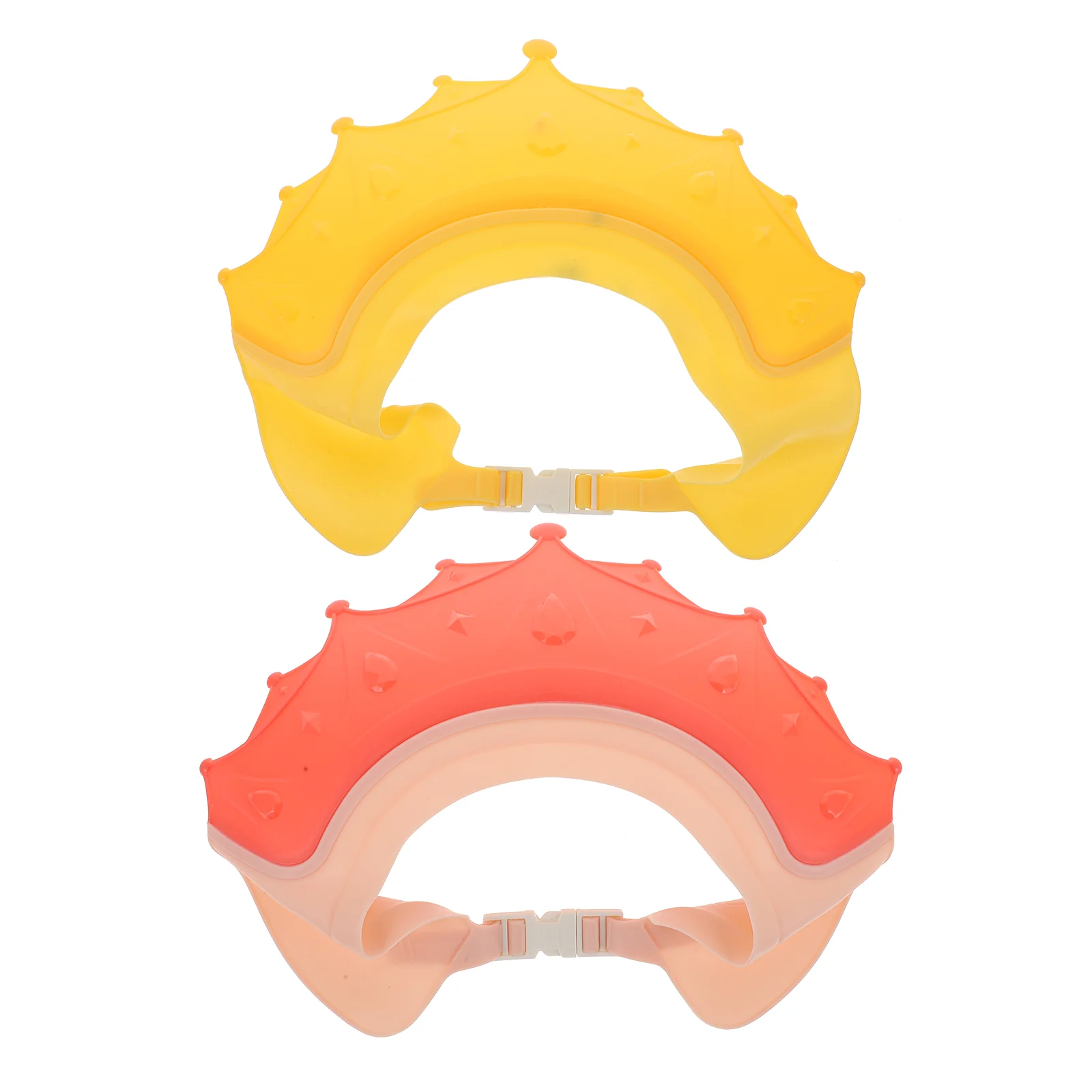 

2pcs Toddler Shower Cap Toddler Beach Sun Hat Baby Bath Visor Hair Washing Hat