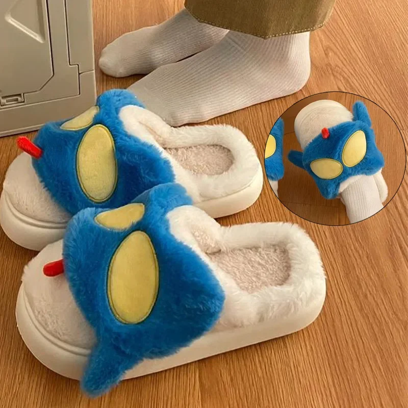 Crayon Shin-chan Action Kamen зимние теплые хлопковые тапочки для женщин на толстой мягкой