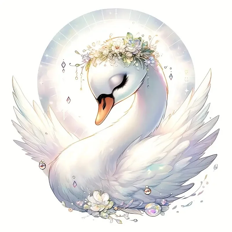 

Наклейки на унитаз «Зачарованный лебедь»