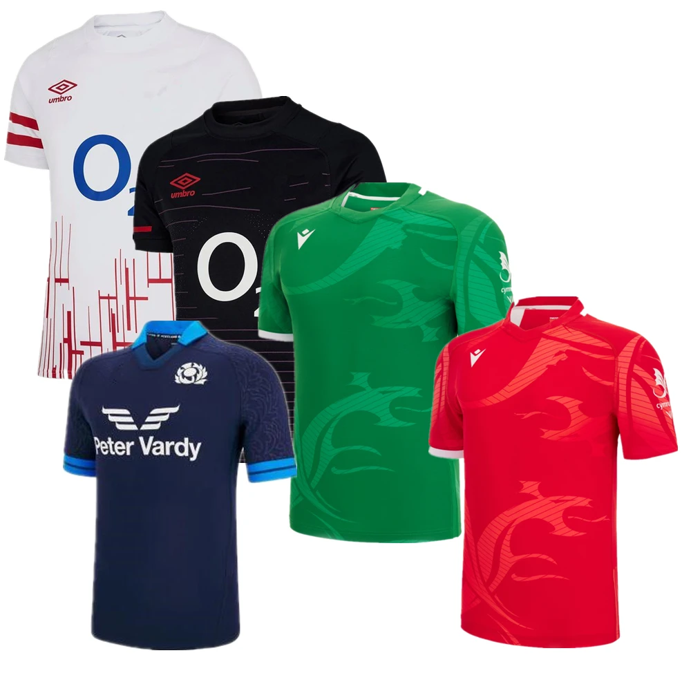 

New style rugby shirt 2023 Wales Scotland Ireland RUGBY JERSEY Welsh home away t-shirt Custom name and number